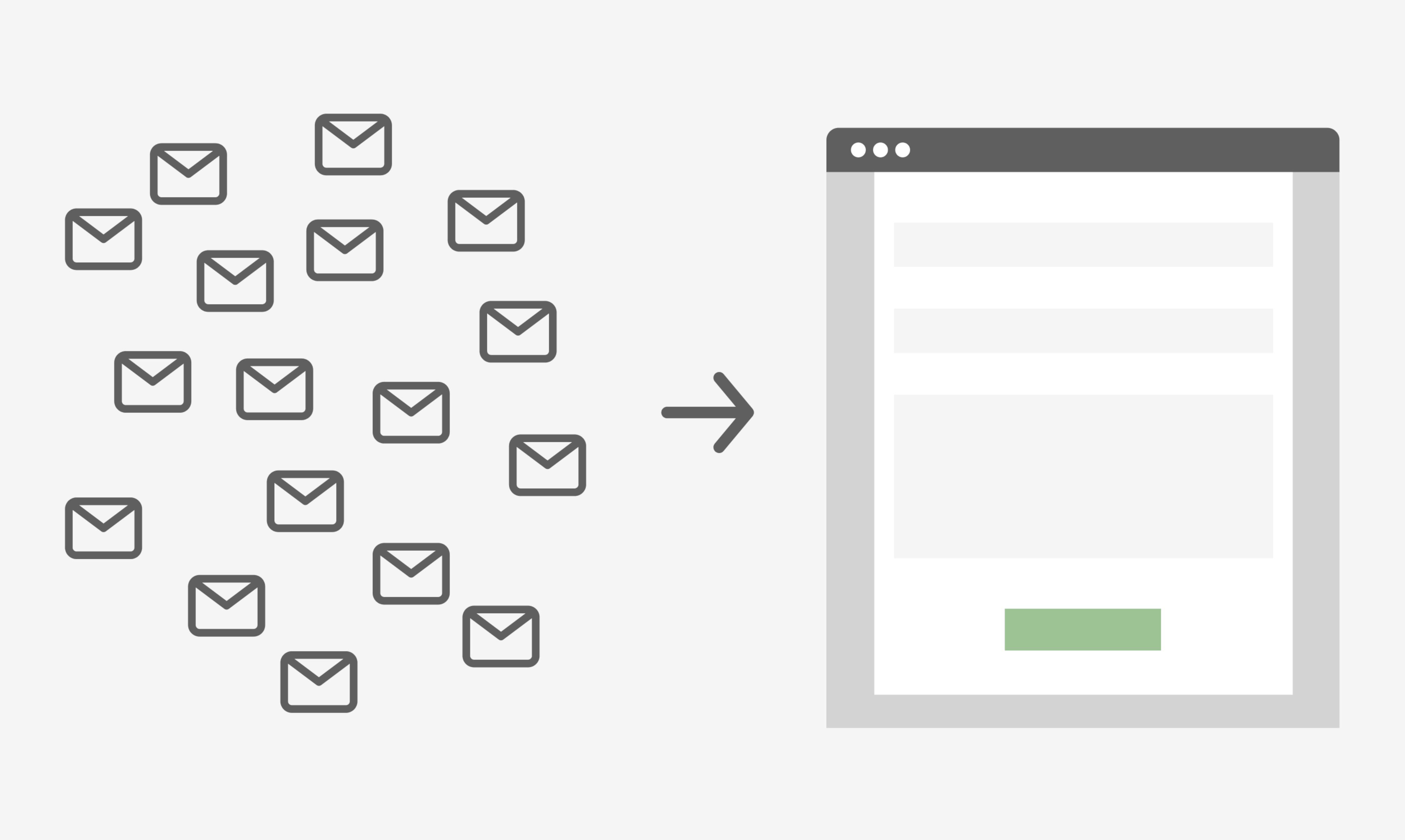 Illustration of streamlined request process workflow